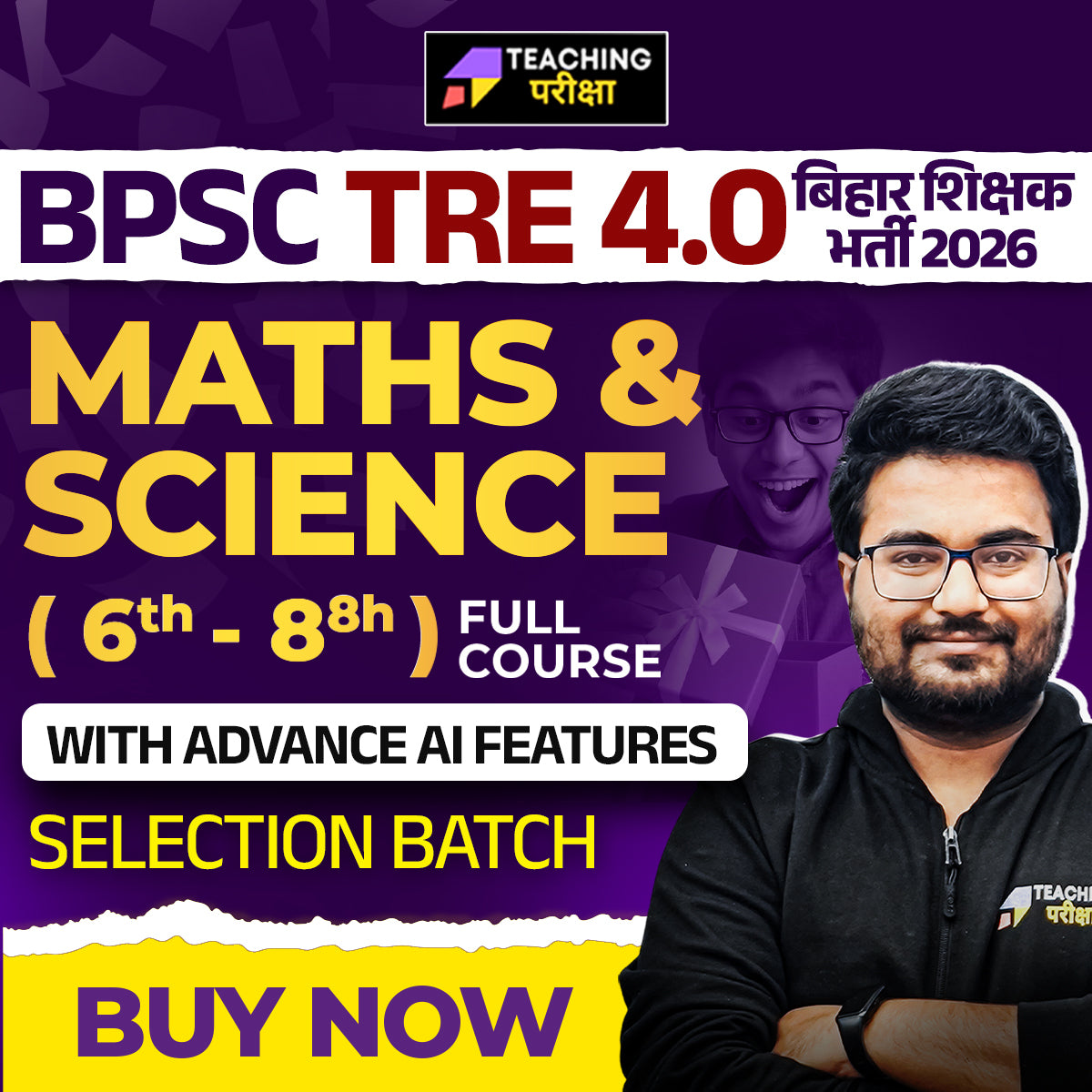 BPSC TRE 4.0 - Maths & Science (6th to 8th) 2026 (New Batch) (Valid till Exam)