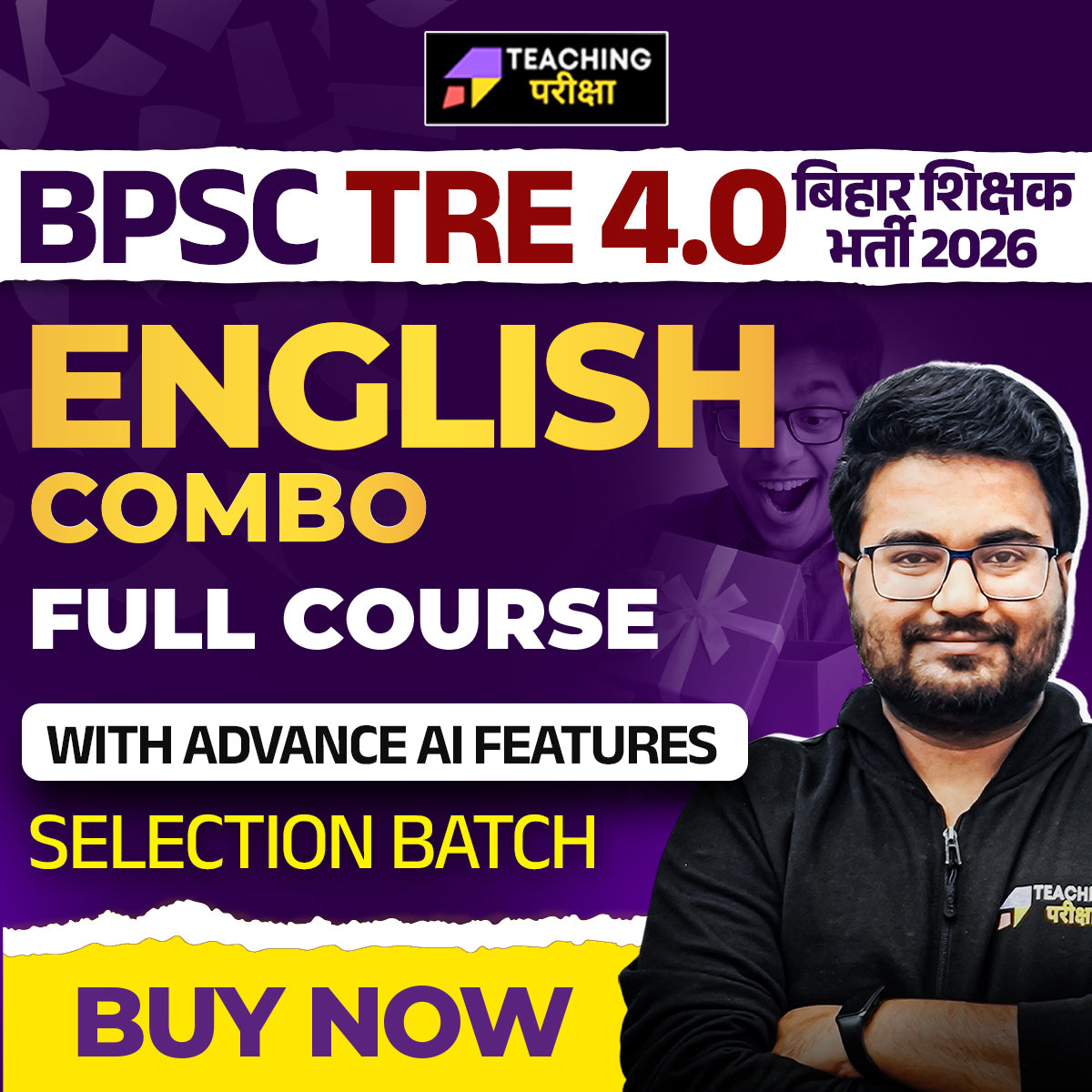 BPSC TRE 4.0 - ENGLISH (6th to 8th) and (9th & 10th) 2026 (New Batch) (Valid till Exam)
