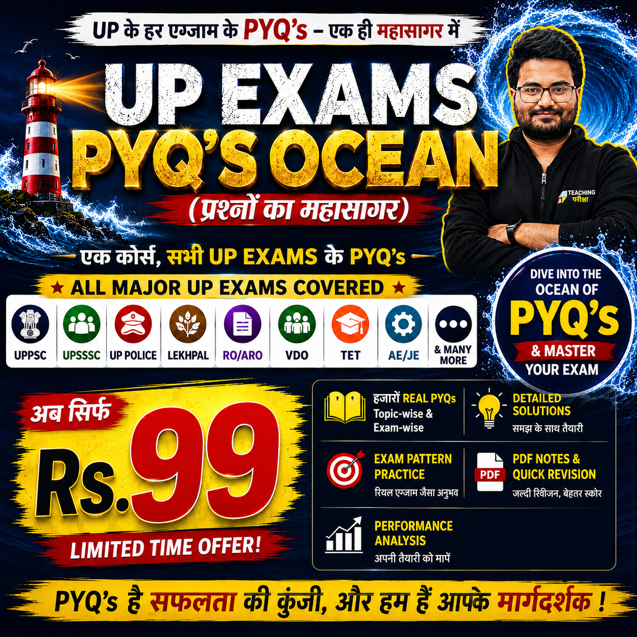 UP Exams PYQ’S Ocean(प्रश्नों का महासागर)