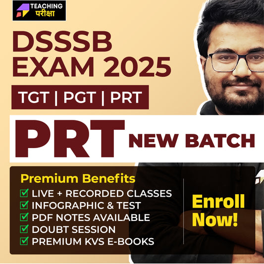 DSSSB PRT 2025 (NEW BATCH)