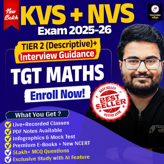 KVS NVS TGT MATHS 2026 (TIER 2) New Batch