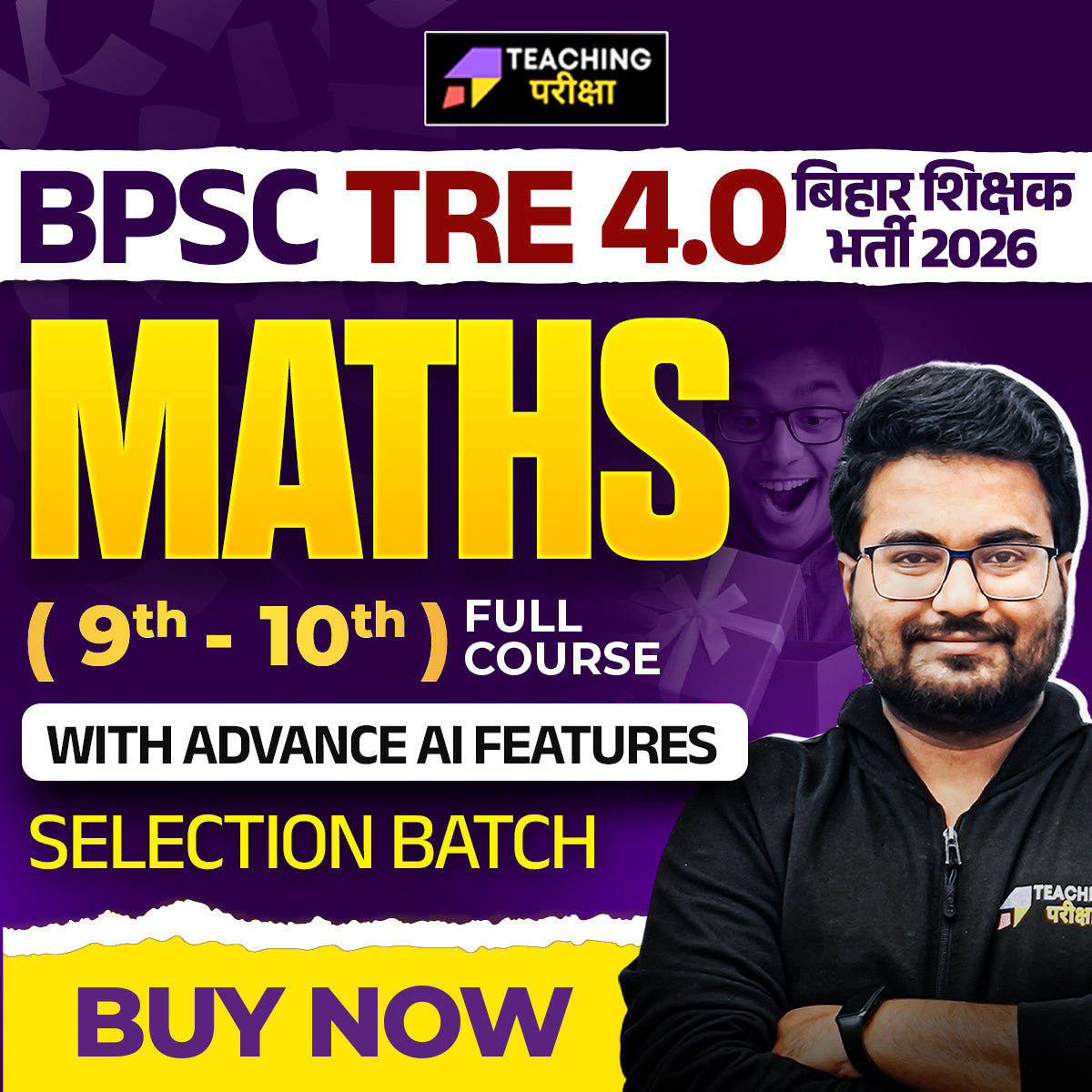 BPSC TRE 4.0 - Maths(9th to 10th) 2026 (New Batch) (Valid till Exam)